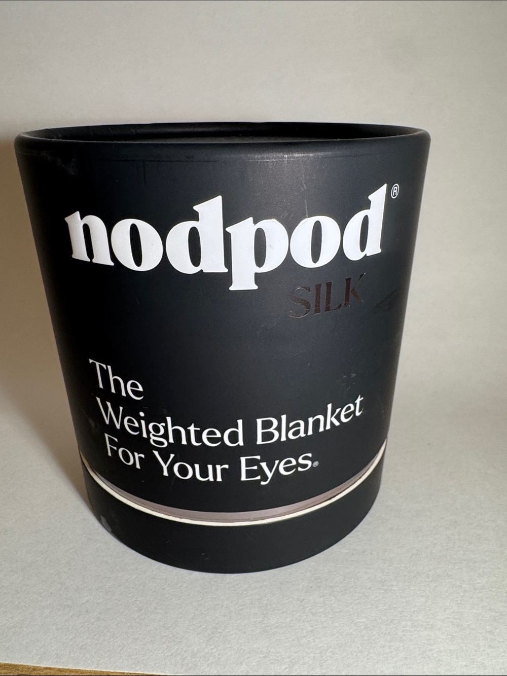 nodpod Silk & Velvet Weighted Eye Mask — Black